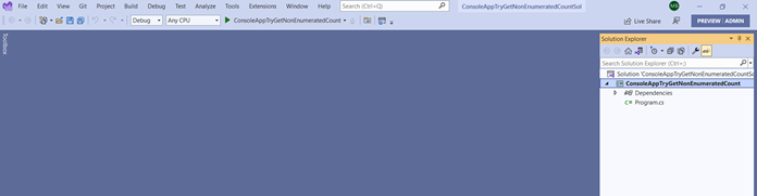 Using the TryGetNonEnumeratedCount method in Csharp